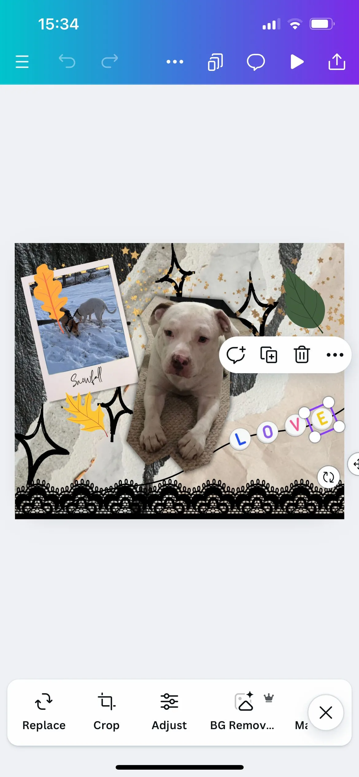 Ứng dụng Canva chọn nhiều yếu tố 002