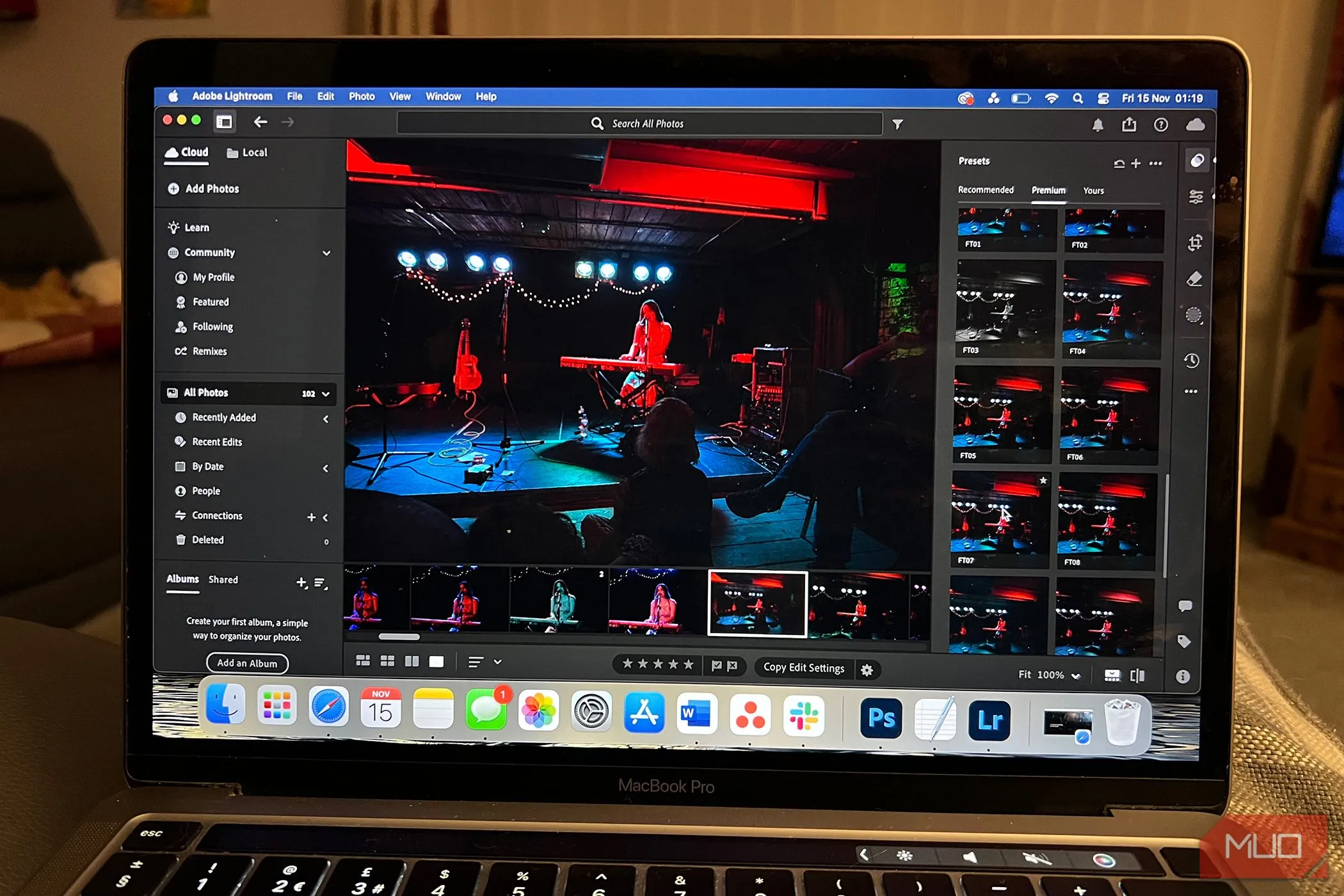 Ứng dụng Lightroom trên MacBook