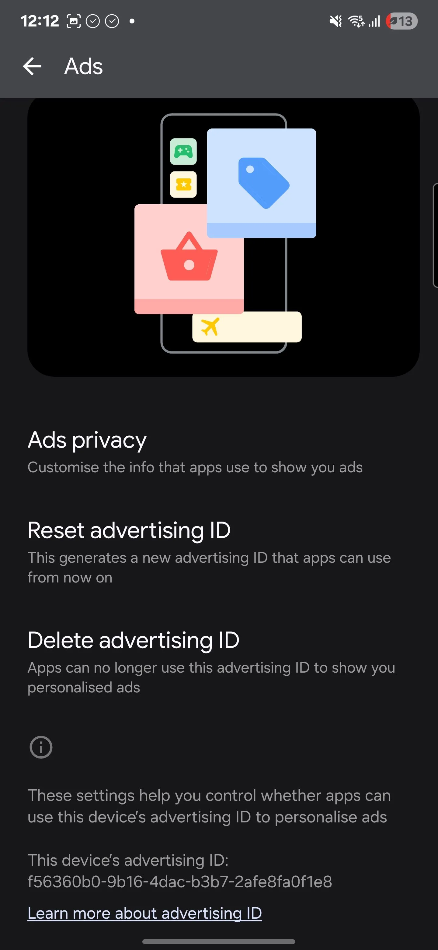 Xóa ID quảng cáo Google để ngăn cá nhân hóa quảng cáo